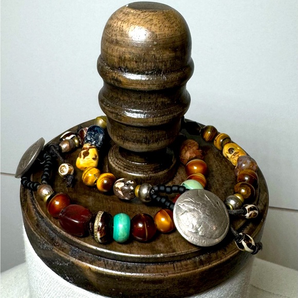 Handmade Other - Set of 2 Men’s / Women’s Handcrafted Mixed Media Bracelets.